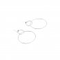 silver plated women stud earring