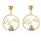 Women love letter earring colorful