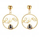 Women love letter earring  BLACK
