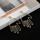 women hand funny earring