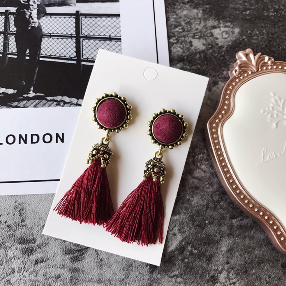 1 pair tassel vintage earrings
