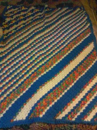 striped baby blanket
