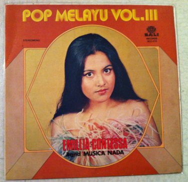 LP Indonesia「 Emillia Contessa 」インドネシア Tropical Girls 南洋 Psych Garage Soul Pop 70's 幻稀少盤 人気歌手  Pop Indonesia