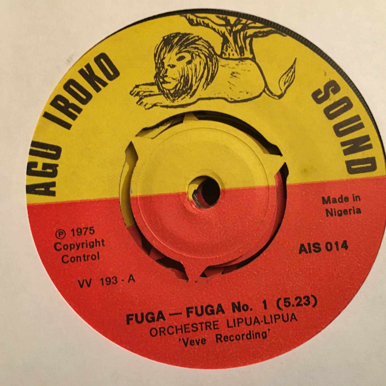 ORCHESTRE LIPUA LIPUA 45 fuga fuga part 1 & 2 KENYA mp3 LISTEN 7" AGU