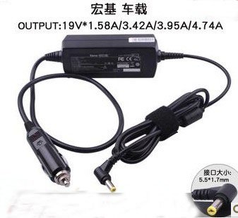 19V 1.58A /3.42A/4.74A DC Power Supply Car Charger Adapter For Acer AS4730 5520G 5570 A4736G