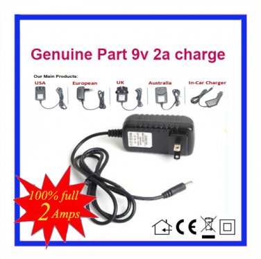 9V 2A AC DC Power Supply Adapter Wall Charger For Sony DVP-FX870 DVPFX870 Portable DVD Player