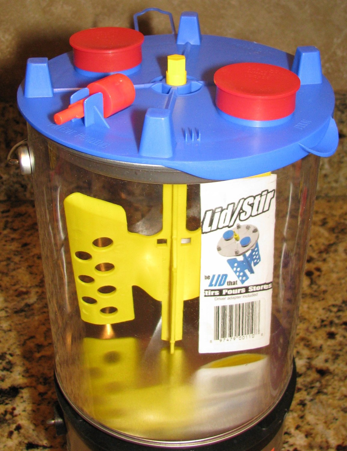 Self Mixing Paint Lid Stir