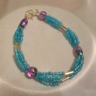 TURQUOISE & PURPLE BRACELET