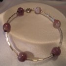 PURPLE AND SILVER BRACELET