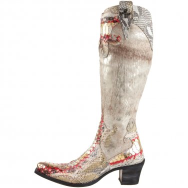 snakeskin boots size 5