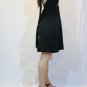 Solid Black Stud Halter Dress (Size: Large)