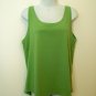 J Jill Tank Top XL Green NEW Sleeveless Cami Perfect Pima Cotton Shell Stretch