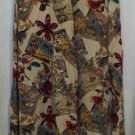 Theo Miles Skirt Sz 8 P Beige Island Cruise Tropical Travel Artsy Peasant Boho