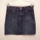 Gap Jeans Skirt Sz 6 Denim Blue Jean Short Mini Straight Pencil Cotton Navy