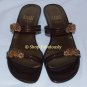 Authentic STUART WEITZMAN Bronze Patent Leather CRYSTAL Slides Sandals Shoes 5.5 35.5 - FREE US Ship