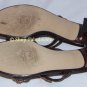 Authentic STUART WEITZMAN Bronze Patent Leather CRYSTAL Slides Sandals Shoes 5.5 35.5 - FREE US Ship