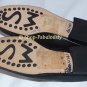 New Authentic STUART WEITZMAN Black White Leather LOAFER Mules Shoes 5 35 - FREE US Ship