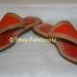 New Authentic KATE SPADE Orange Tan Classic RIPPLE Leather Slides Thong Sandals Shoes 5 35 FREE Ship