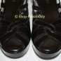 New Authentic CORDANI Brown Patent Leather CUT-OUT Sandals Shoes Platform Wedges 35 5 - FREE US Ship