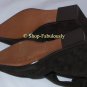 New Authentic TORY BURCH Dark Brown Suede Leather Wedges Pumps Shoes 5 35 - FREE US Ship