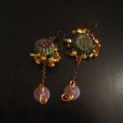 tribal flower earing.