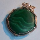 MALICHITE PENDANT 1 1/2"  14KT Gold Filled