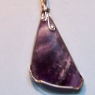 AMETHYST CABOCHON PENDANT 2" x 1 1/4" Gold Filled