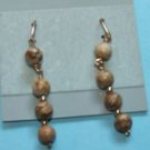 JASPER "LANDSCAPE EARRINGS  1 1/2" 14kt GOLD FILLED