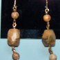 JASPER EARRINGS  1 1/4"  14kt GOLD FILLED