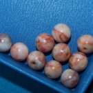 15)> 6mm PICTURE JASPER BEADS