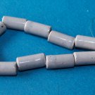 10)>16x7mm CERAMIC GRAY BEADS