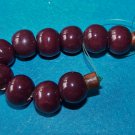 10)> 10x8mm PURPLE CERAMIC BEADS