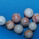 10)> 6mm ROUND CRAZY AGATE BEADS