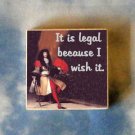 LOUIS XIV Sun King French quote art TIE TACK tac pin