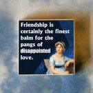 JANE AUSTEN regency writer quote art TIE TACK tac pin