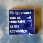 ARTHUR CONAN DOYLE altered quote art TIE TACK tac pin