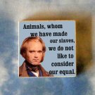 CHARLES DICKENS altered quote art TIE TACK tac pin