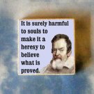 GALILEO altered quote art TIE TACK tac pin