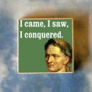 JULIUS CAESAR emperor Rome quote art TIE TACK tac pin