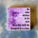 LEONARDO DA VINCI quote art TIE TACK tac pin