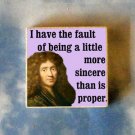 MOLIERE playwright altered quote art TIE TACK tac pin