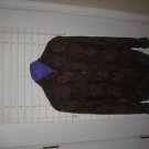 Banana Republic Womens Medium Floral Ornament Long Sleeve Button Up Blouse Top