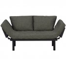 Modern Futon Sofa Bed Recliner Daybed with Grey Linen Cushions - Retail Price: $359.00