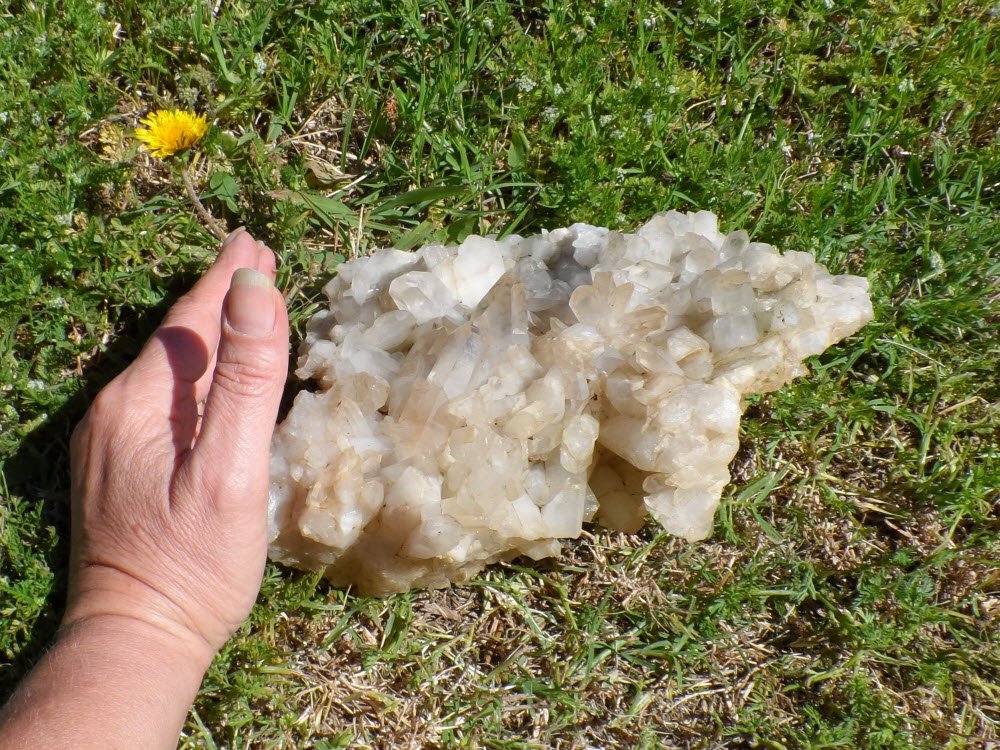 Angel Wing Lace Quartz Crystal Cluster, Arkansas, Large Size, C52