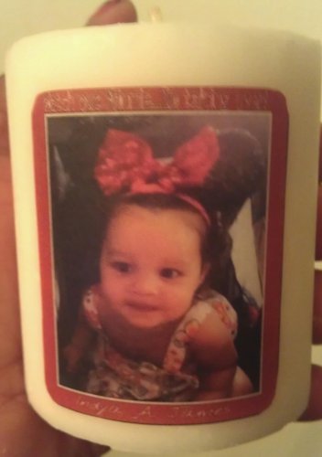 Personalized Photo Candle-size small