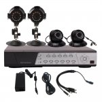 SKU: BD011828 4 CH DVR & 4 CMOS HD IR Waterproof Security Camera