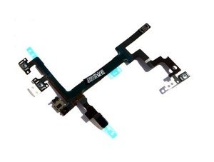 iPhone 5 Power Mute Volume Button Switch Connector Flex Cable Ribbon Replacement
