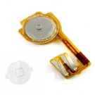 Apple iPhone 3GS White Home Button Cap with Flex Cable Assembly Replacement Part