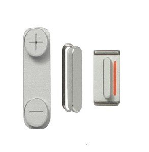 iPhone 5 Complete Side Buttons Volume Mute Switch Power Button Key Replacement