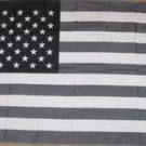 Black & White American Flag 3x5 feet b/w US banner sign